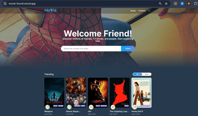 Movie Found React App